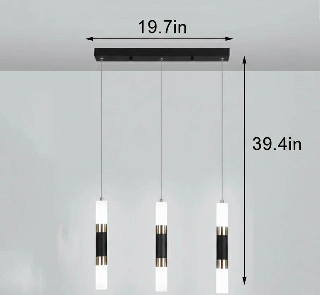 Modern Parallel Design LED Pendant Light
