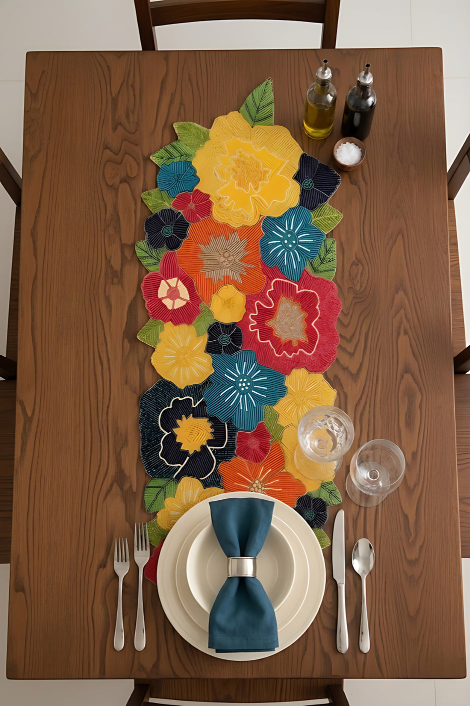 Elegant Beaded Table Runner / Ruchi