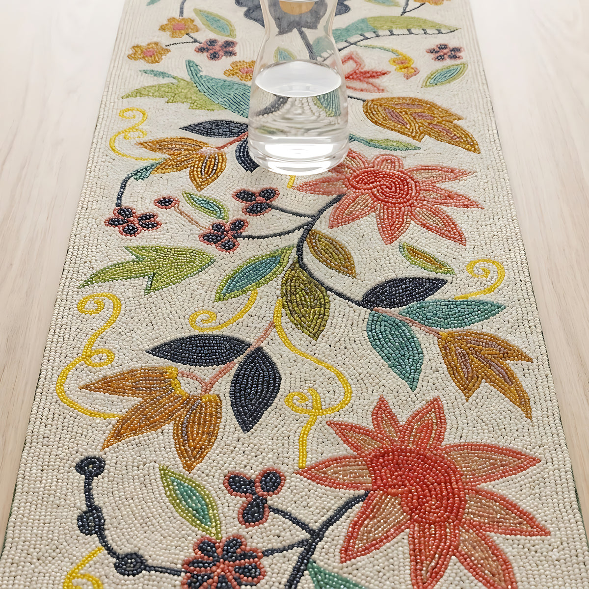 Beaded Table Runner For Dining Table / Ruchi