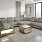 U-Shaped Fabric Sectional Sofa With LED Lights / Ruchi