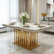 Marble Dining Table Set For 6