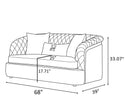 Luxurious 3 Pieces Velvet Fabric Sofa Set