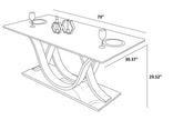 Captivating Base Marble Top Dining Table With 6 Chairs / Ruchi