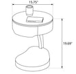 Modern LED Leather Round Bed