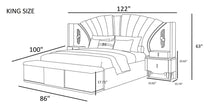Modern Leather Upholstered Bedroom Set