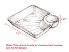Designer Serving Tray For Snacks With Sauce Holder / Ruchi