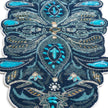 Layered Gemstone & Beadwork Contour Table Runner / Ruchi