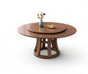 Round Wooden Dining Table Set With 6 Chairs