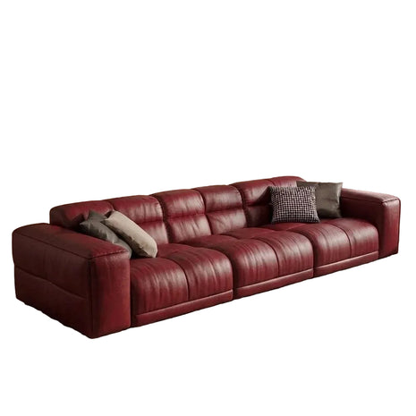 Remote Controlled Power Extendable Leather Sofa Bed