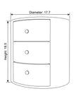 Luxury Velvet Round Bed