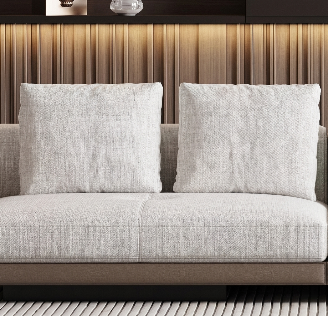 Minimalist U-Shaped Fabric Sofa / Ruchi