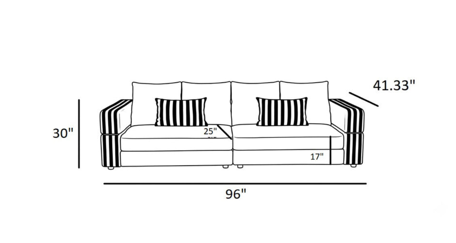 Modern Leather Living Room Sofa Set / Ruchi