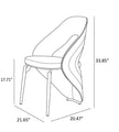 Microfiber Fabric Dining Chairs Set Of 2 / Ruchi
