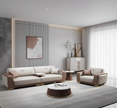 Modern Italian Style Leather Sofa Set