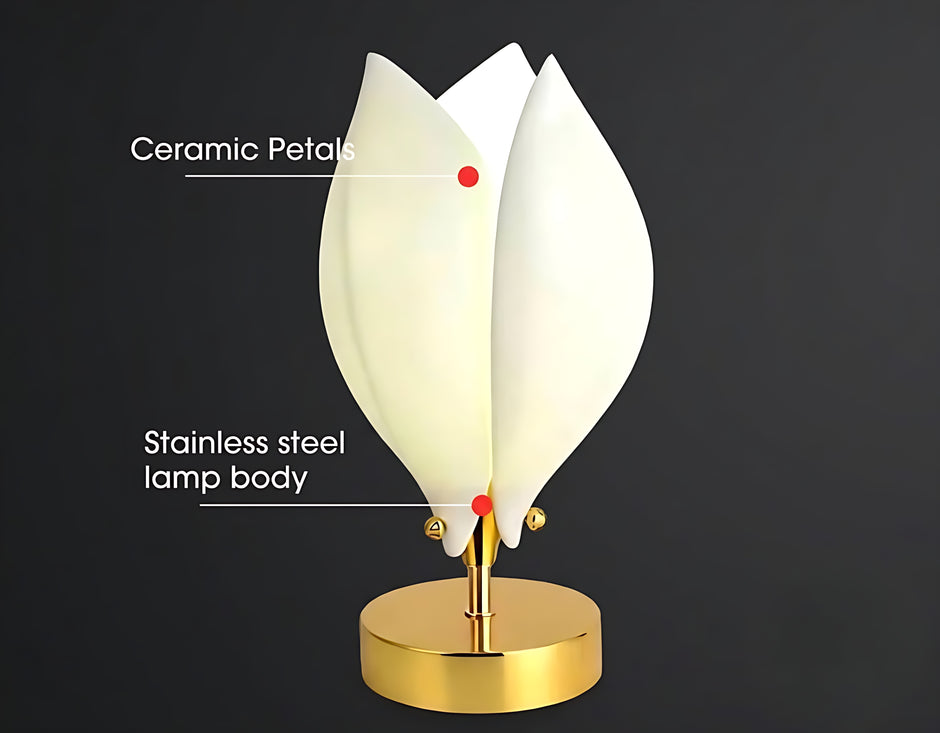 Flower Design LED Table Lamp For Bedroom / Ruchi