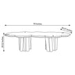 Modern Luxurious Metal Dining Table / Ruchi