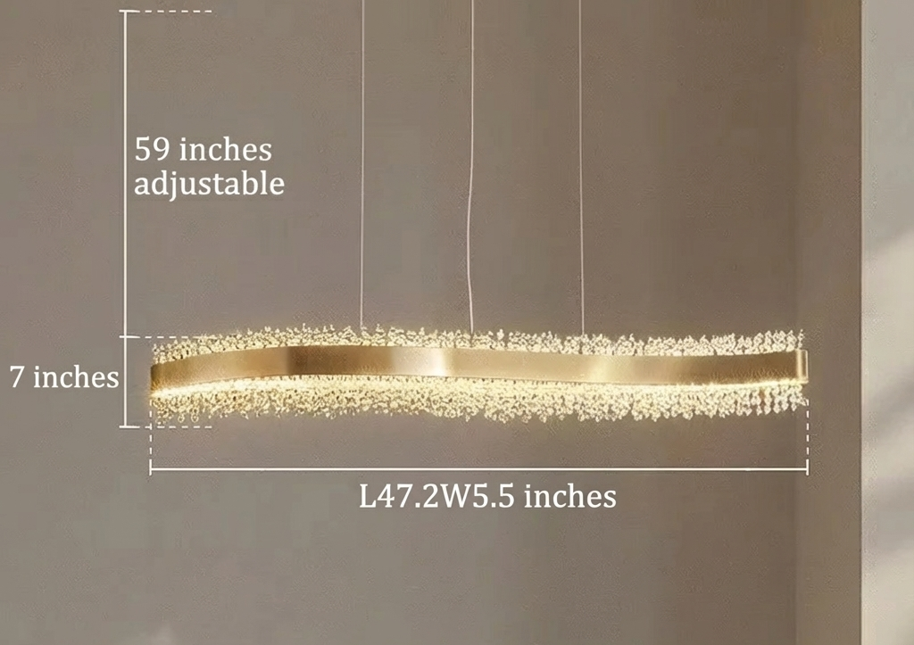 Modern Crystal Shiny Style LED Chandelier