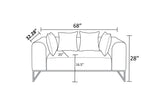 Modern Velvet Wooden Sofa Set