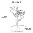 Golden Metal Bird And Branch Tealight Candle Holder