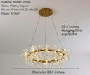 Luxury LED Crystal Chandelier Lamp / Ruchi