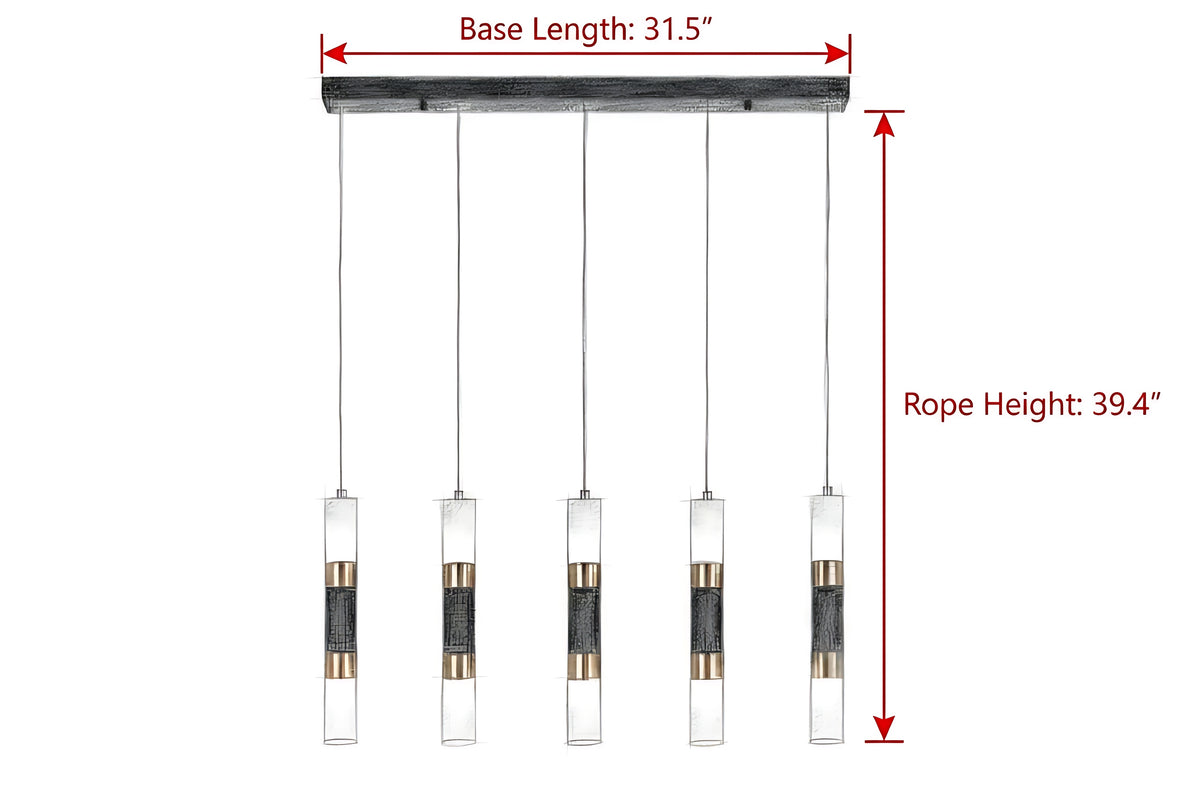 Modern Parallel Design LED Pendant Light / Ruchi