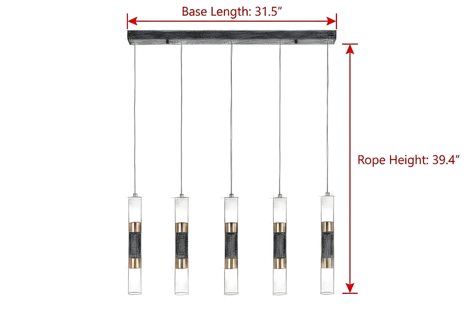 Modern Parallel Design LED Pendant Light / Ruchi