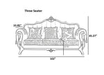 European Velvet Fabric Sofa Set