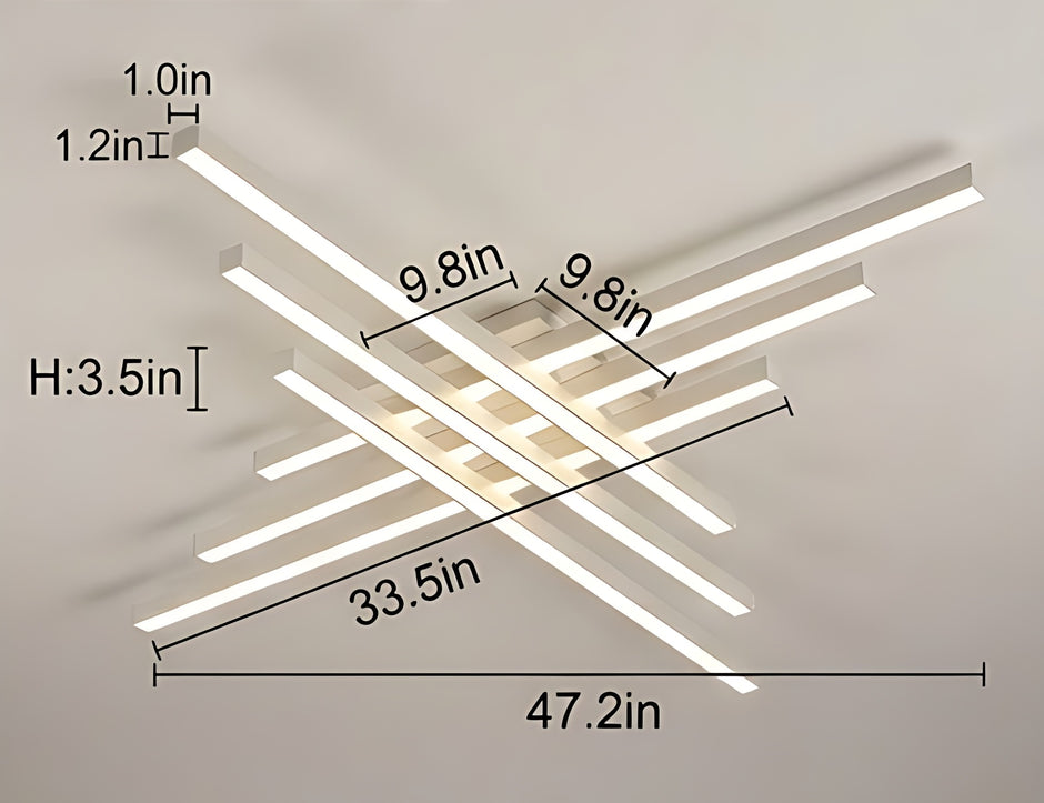 Remote Control Flush Mount LED Ceiling Light