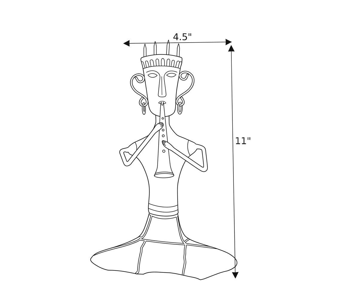 Modern Musician Statues Set For Living Room / Ruchi