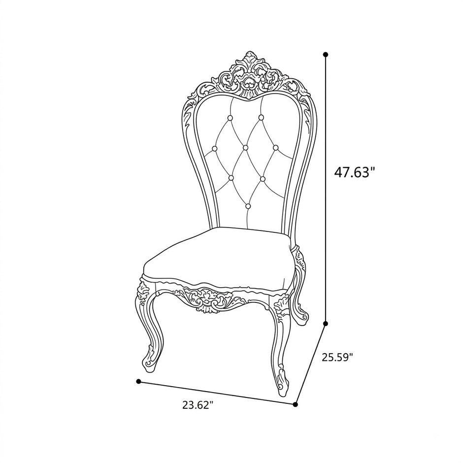 90-Inch European Wooden Dining Set For 8