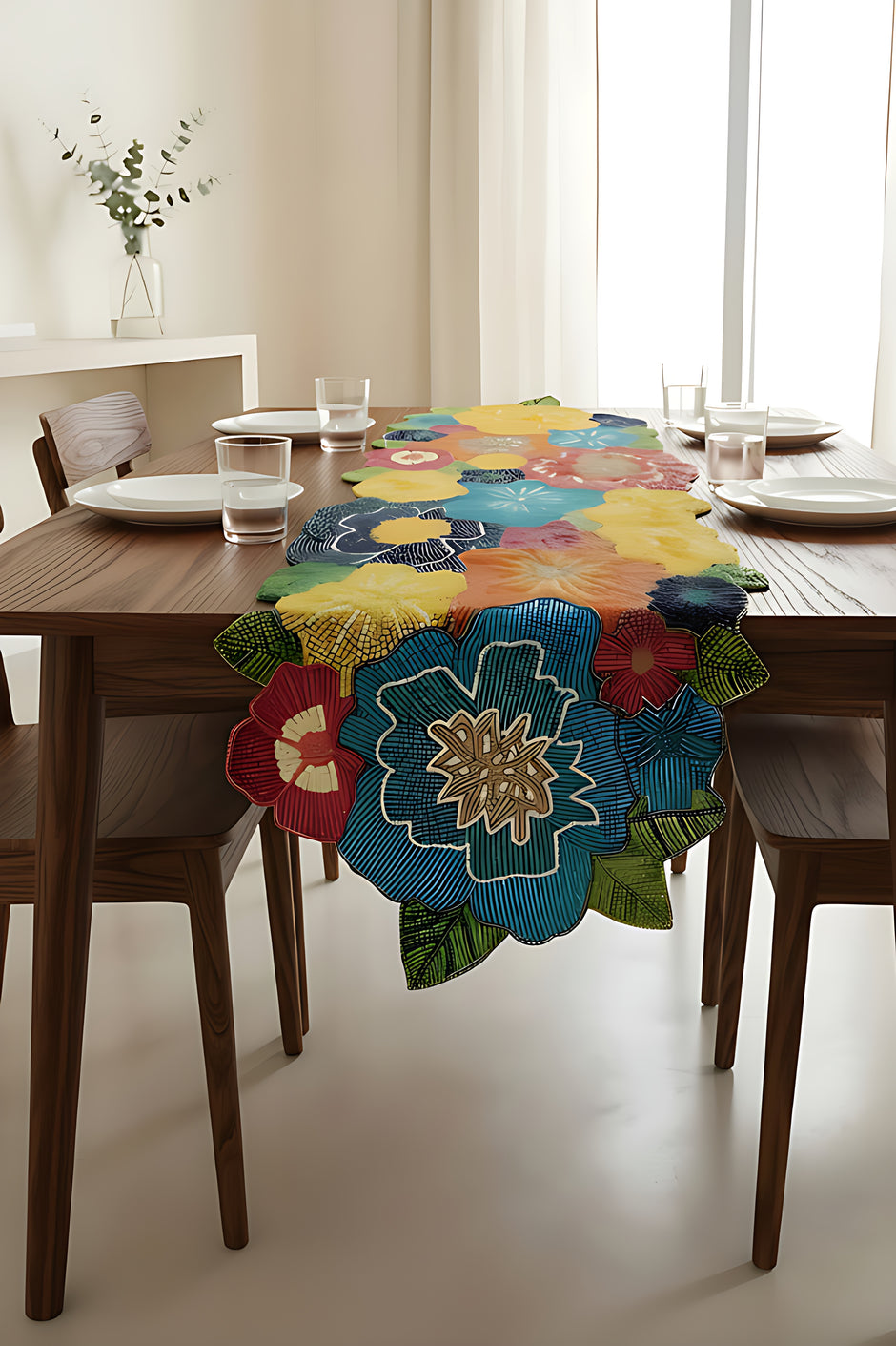 Elegant Beaded Table Runner / Ruchi