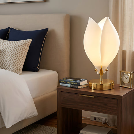 Flower Design LED Table Lamp For Bedroom / Ruchi