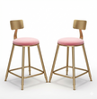 Fabric Bar Stools Set of 4