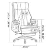 Ergonomic Reclining Leather Office Chair