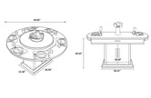 Smart-Heating Extendable Dining Table Set