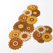 Colorful Sunflower Beaded Table Runner