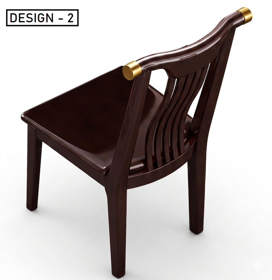 Round Wooden Dining Table Set With 6 Chairs / Ruchi