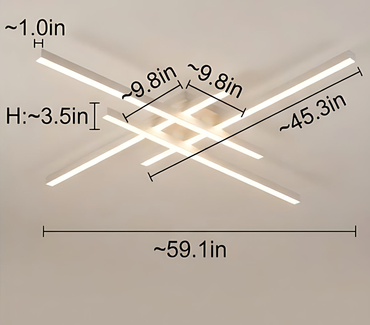 Remote Control Flush Mount LED Ceiling Light