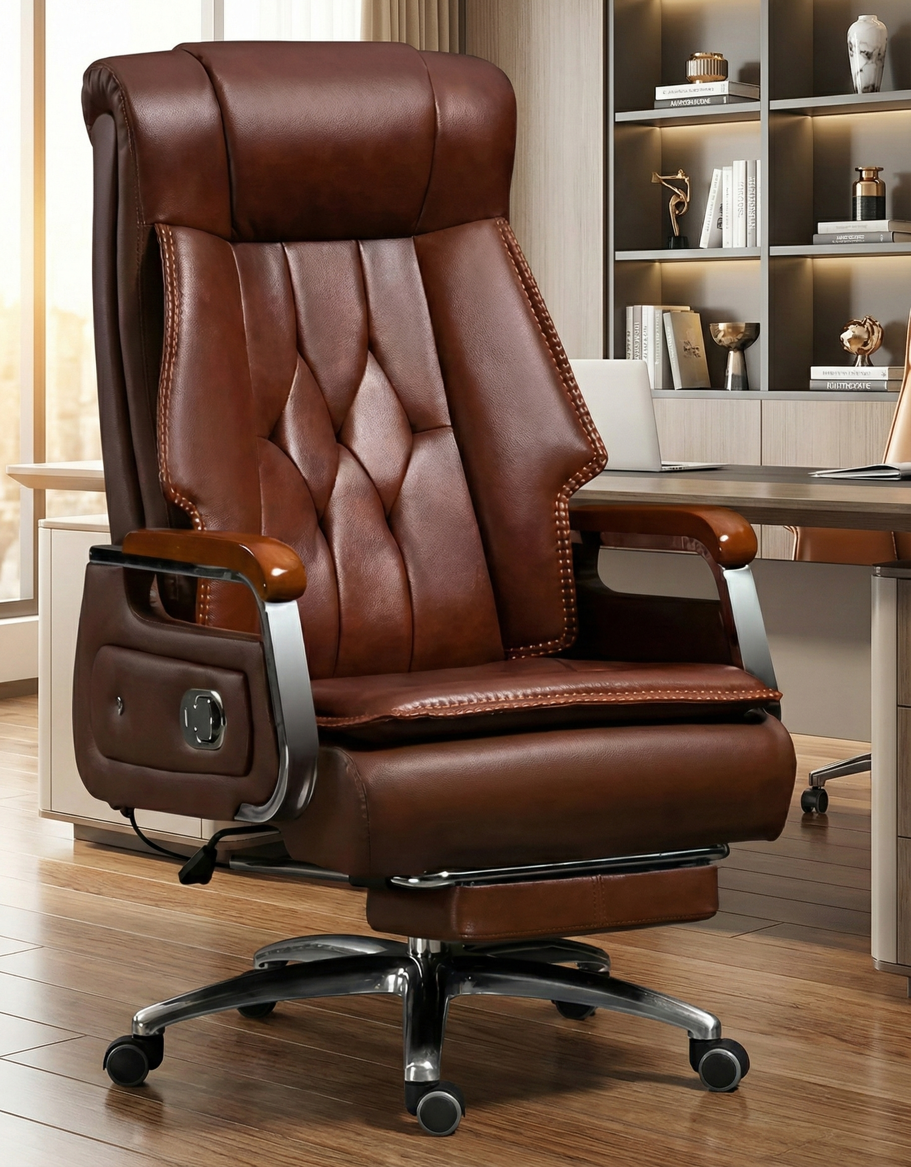 Ergonomic Reclining Leather Office Chair / Ruchi