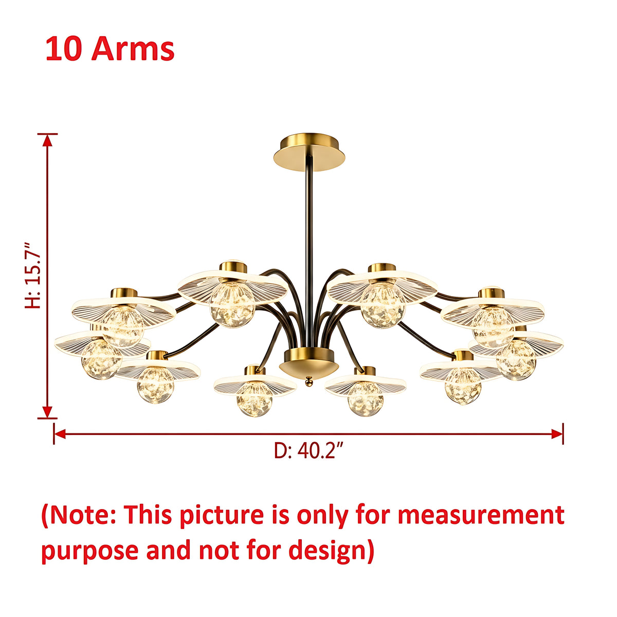 Modern Glass Ball Ceiling LED Chandelier / Ruchi