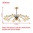 Modern Glass Ball Ceiling LED Chandelier / Ruchi