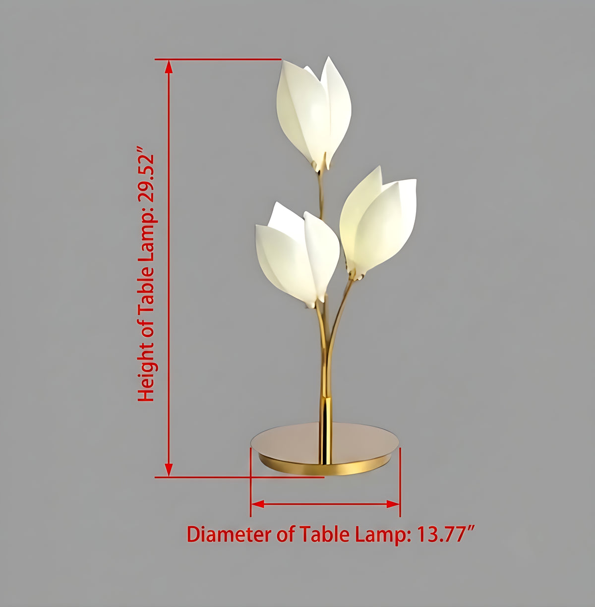 Flower Design LED Table Lamp For Bedroom / Ruchi
