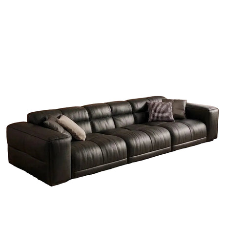 Remote Controlled Power Extendable Leather Sofa Bed / Ruchi