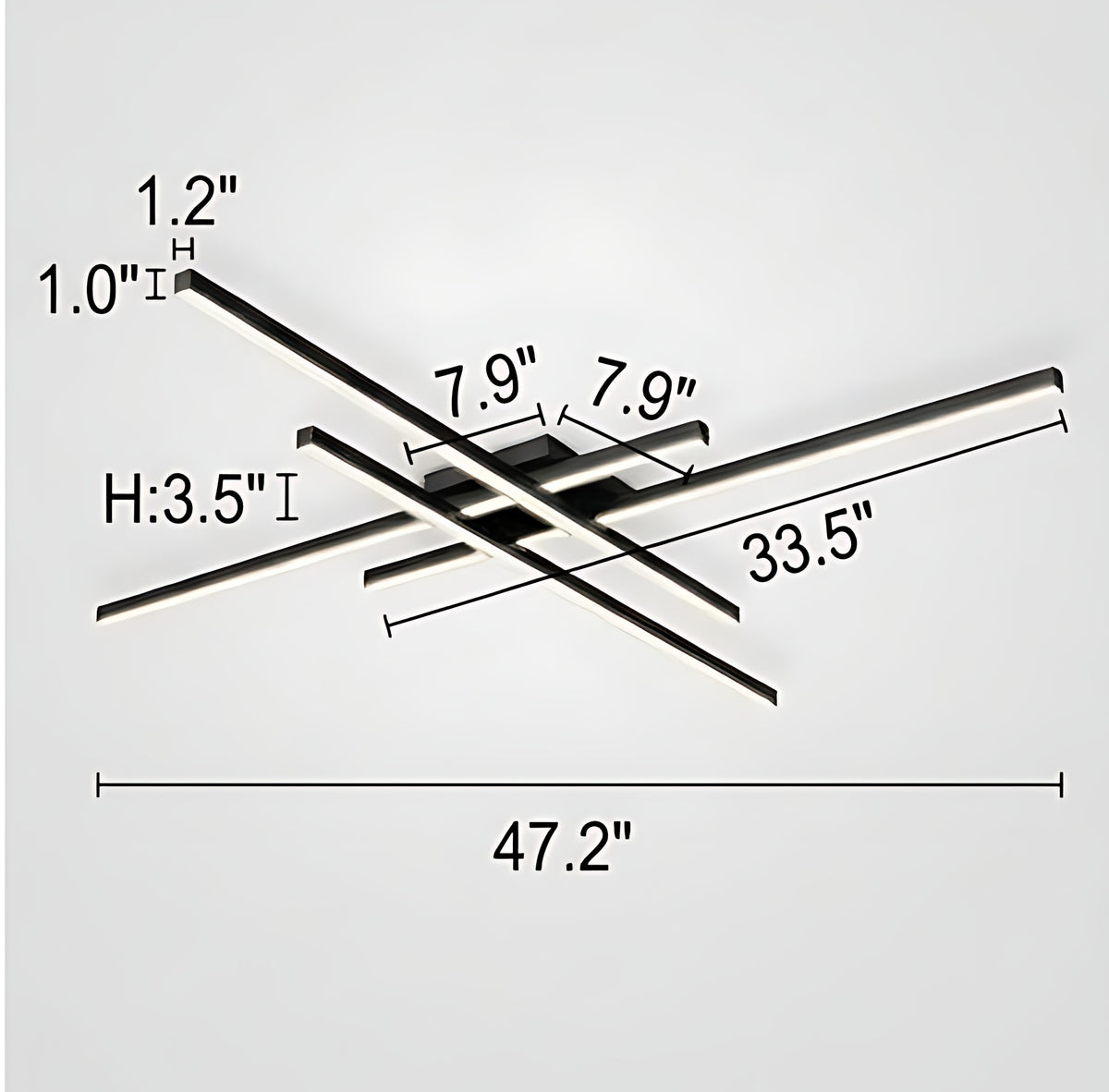 Remote Control Flush Mount LED Ceiling Light