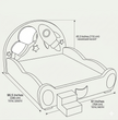 Kids Astronaut Theam Leather Bed / Ruchi