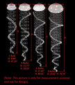 Remote Control LED Chandelier For Dining Room / Ruchi