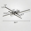 Remote Control Flush Mount LED Ceiling Light
