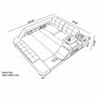 Fabric Upholstered Multifunctional Smart Bed With Storage / Ruchi
