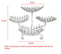 Multilayer Tray Grid Style Metal Fruit Basket Stand / Ruchi