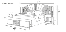 Modern Leather Upholstered Bedroom Set / Ruchi